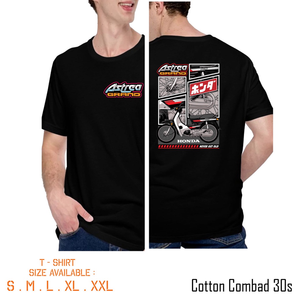 Kaos Baju Honda astrea grand / ASTREA GRAND  - Kaos Motor Grand Terlaris