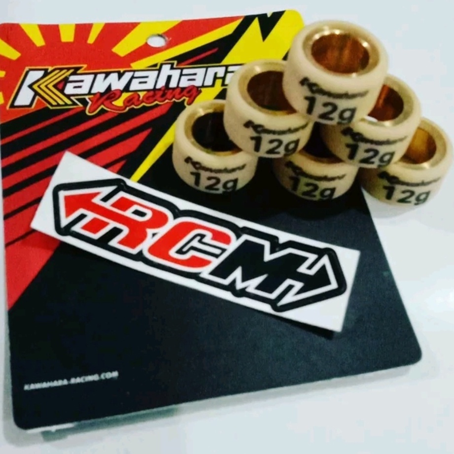 ROLLER ROLER TEFLON KAWAHARA ISI 6 NMAX N MAX N-MAX XEON MIO Z MIO M3 GT125 AEROX 155 ORI KAWAHARA KWR ASLI 12GRAM 12 GRAM