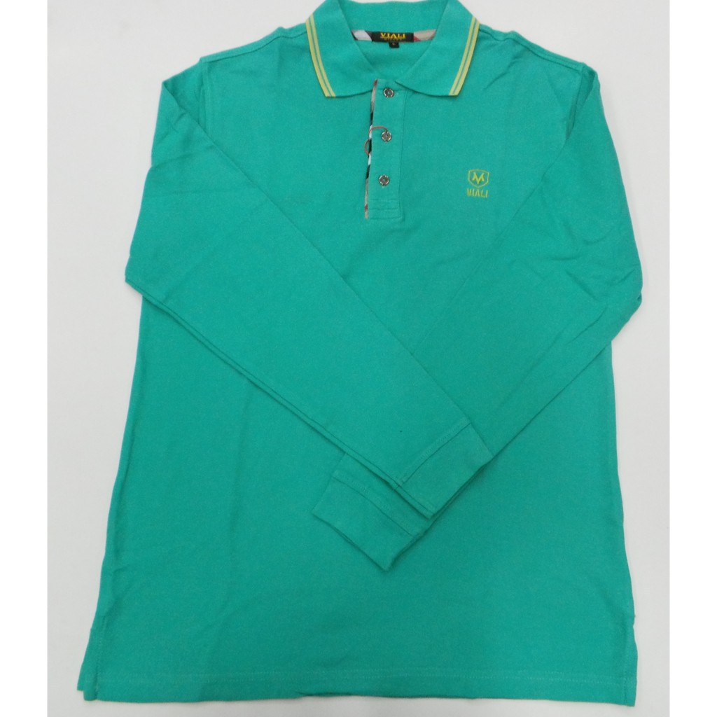Viali Milano Polo Shirt Pria Lengan Panjang