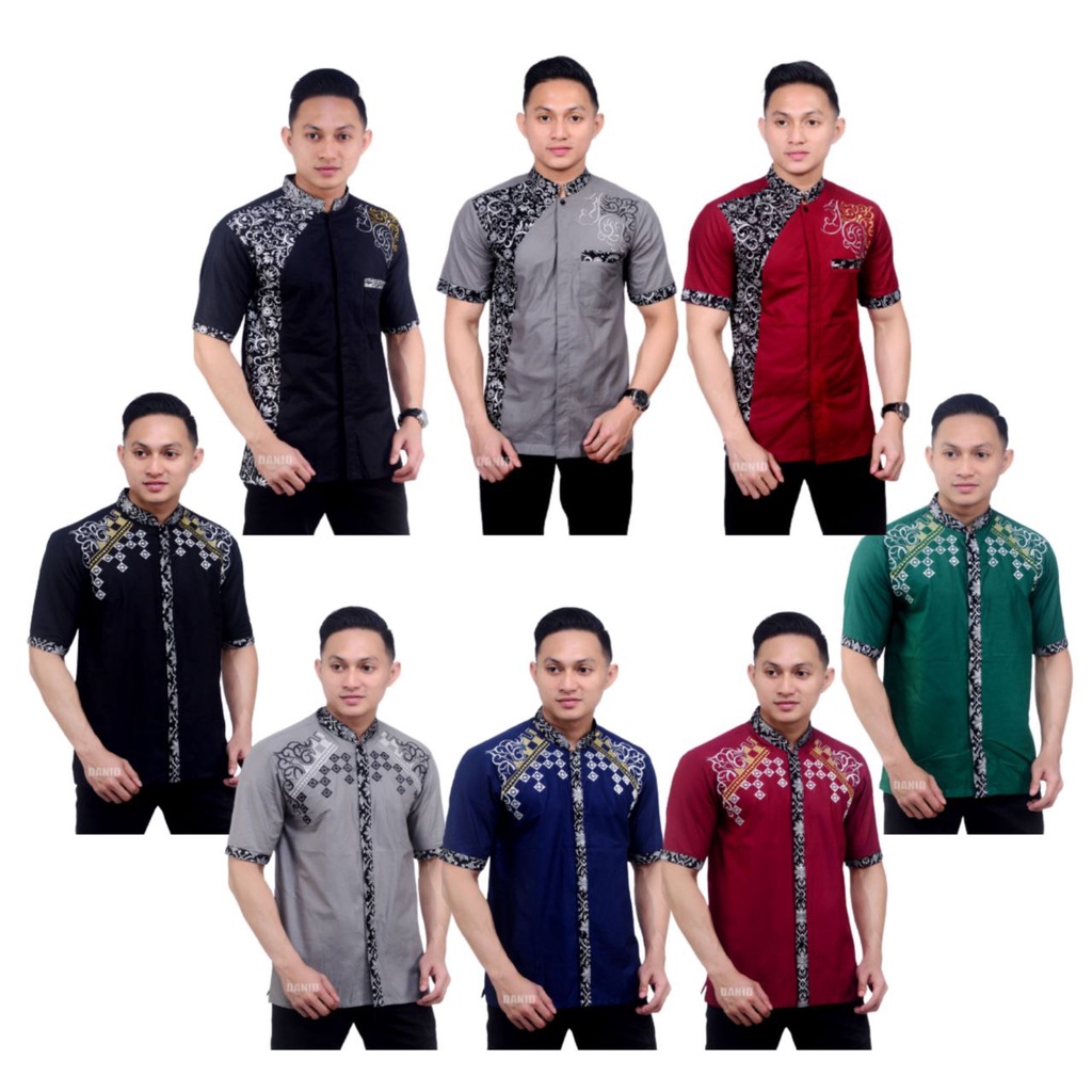 Baju Koko Kurta Dewasa Lengan 3/4 Dan Lengan Pendek Material Catton Adem Serap Keringat