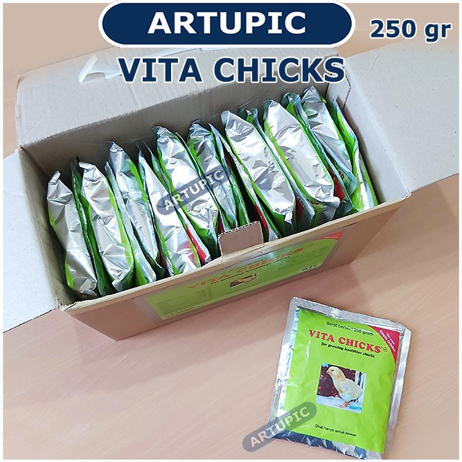 Vita Chicks 250 gram Vitamin obat pertumbuhan ayam unggas burung vitachicks