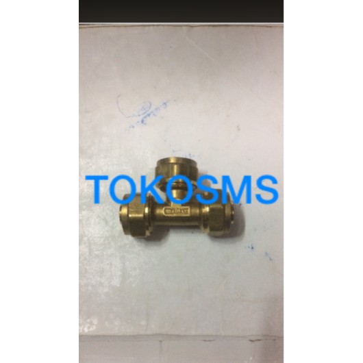 t sambung air panas t 16 mm untuk ariston model rifeng pipa 1216 tee 1/2 inci