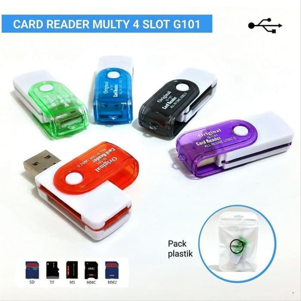 Card Reader 4 Slot Model USB Flashdisk