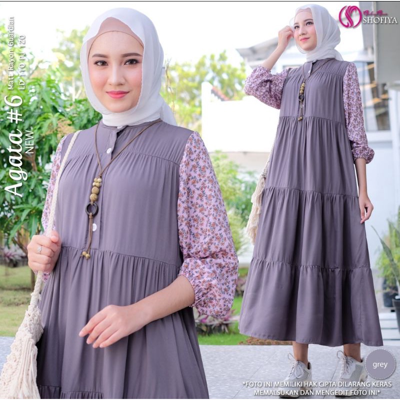 AGATHA#6 ORIGINAL SHOFIYA/AGATHA SHOFIYA/MIDI DRESS RAYON
