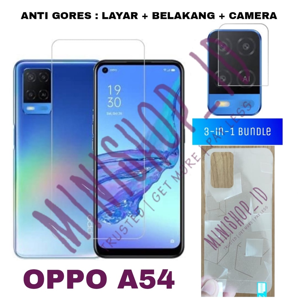 OPPO A54 TEMPERED GLASS BENING NON FULL SCREEN SKIN DIAMOND FLEXIBLE GLASS CAMERA