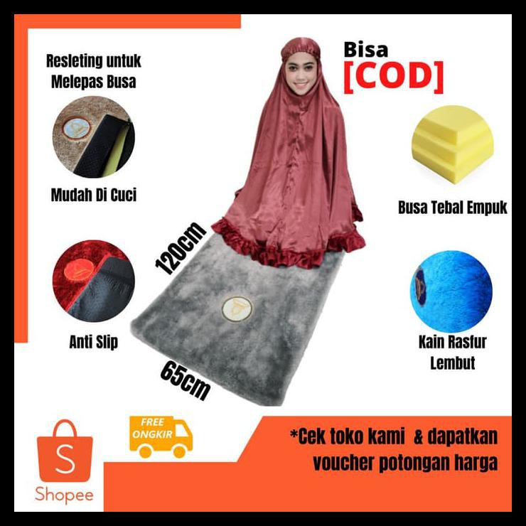 DISKON SAJADAH BUSA 5 & 3CM SAJADAH TEBAL EMPUK ALAS SHOLAT SEJADAH BULU