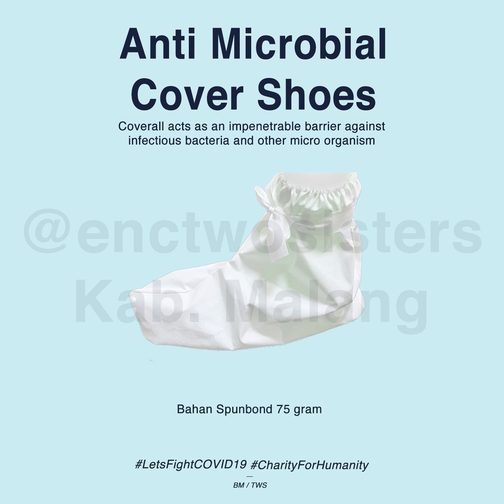 Shoes Cover APD Hazmat Spunbond 75 Gsm / Microporous 70 Gsm
