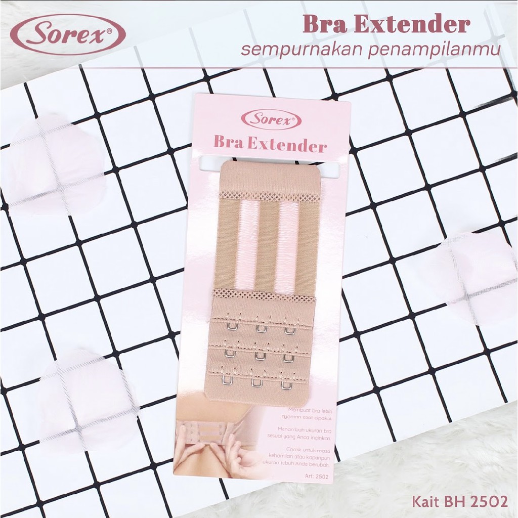 BRA EXTENTION EXTENDER BRA PENGAIT TALI TAMBAHAN KAIT 2501 2502 2503 BH SOREX KAIT 3 dan 2