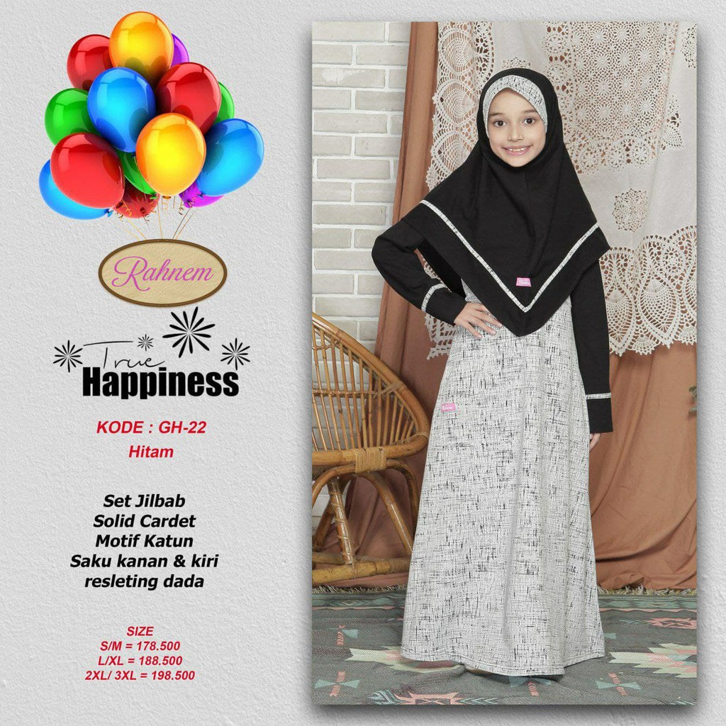 Baju Muslim Anak Perempuan / GH-22 / Fashion Muslim