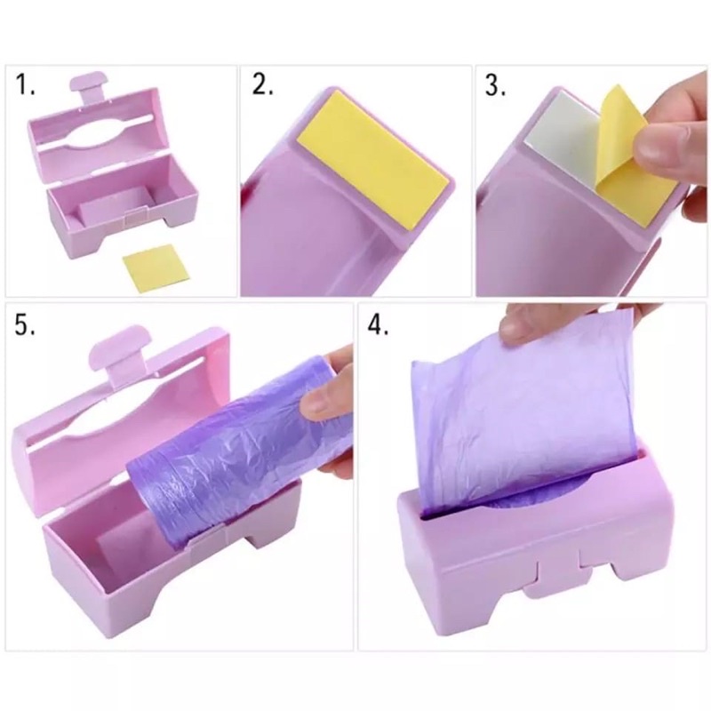 Dispenser Plastik tempat sampah roll Best seller serbaguna/Dispenser plastik roll model tempel