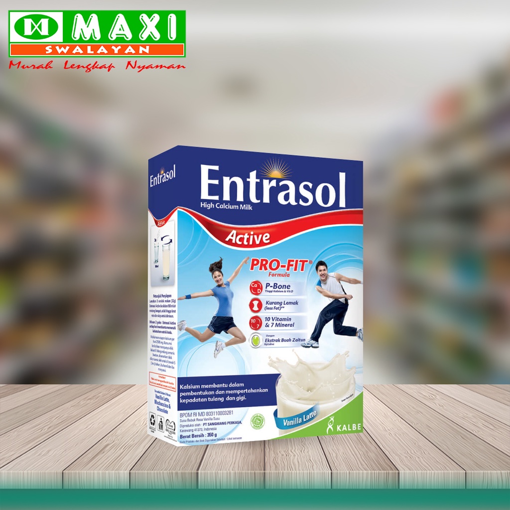 

Entrasol Active 350gr Vanila