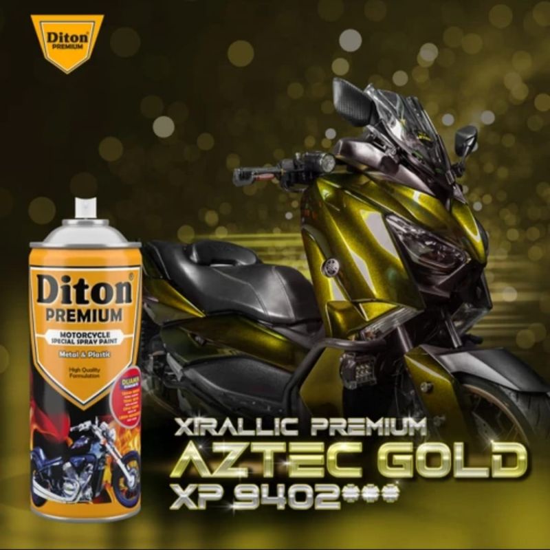 DITON PREMIUM CAT SEMPROT TAHAN BENSIN 400CC 9402*** AZTEX GOLD