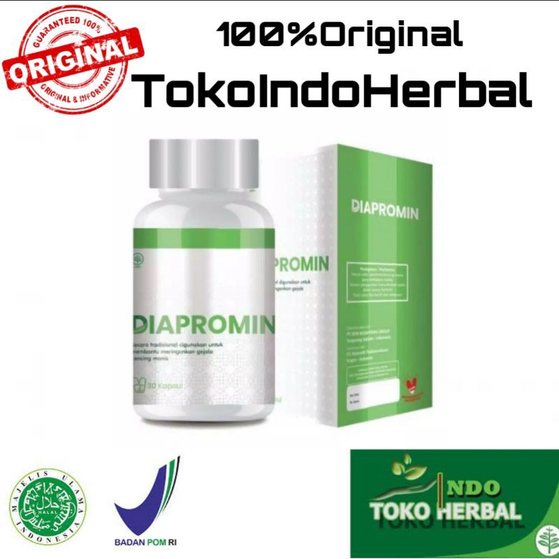 Diapromin Asli Obat Herbal Diabetes Kencing Manis Serta Gula Darah