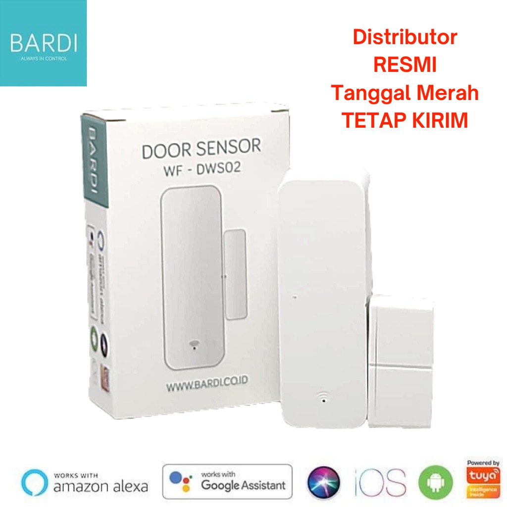 BARDI Smart Home Wi-Fi Window &amp; Door Sensor - Tidak Perlu Hub