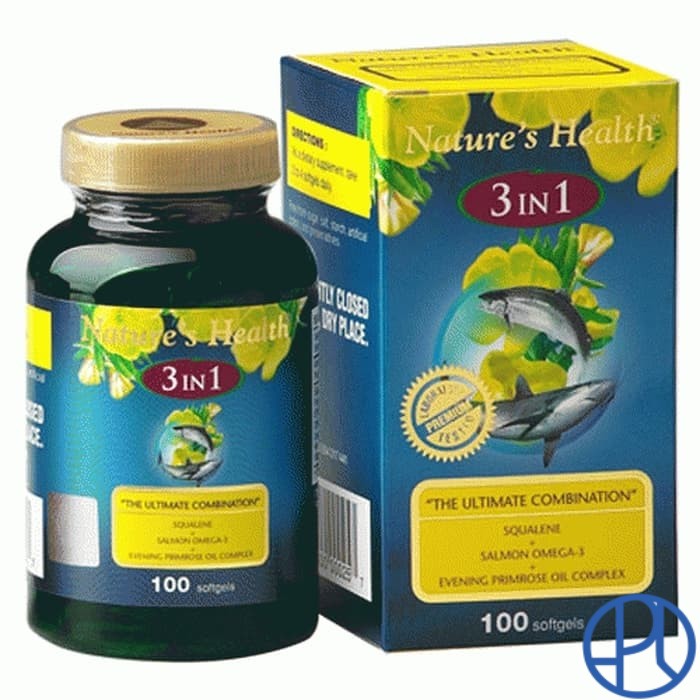 NATURE'S HEALTH 3IN1 SQUALENE 100 SOFTGELS