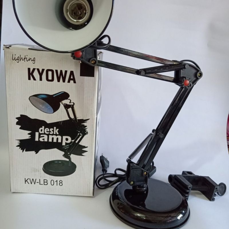 Lampu Meja Belajar Arsitek Kyowa Desk Lamp Black KW-LB018