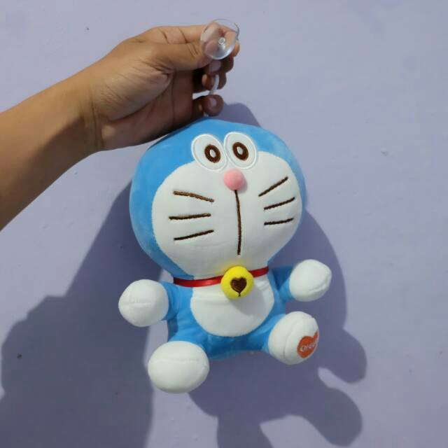 Boneka soft Doraemon 20cm tempel kaca boneka souvenir wedding kantor office ultah kado cat kucing