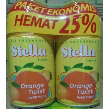 Promo Stella Matic Refill (2 x 225 ml) Air Freshener Paket Ekonomis | Zone Pengharum Udara Matic Refill (2 x 225ml) Dikirim dihari yang sama*