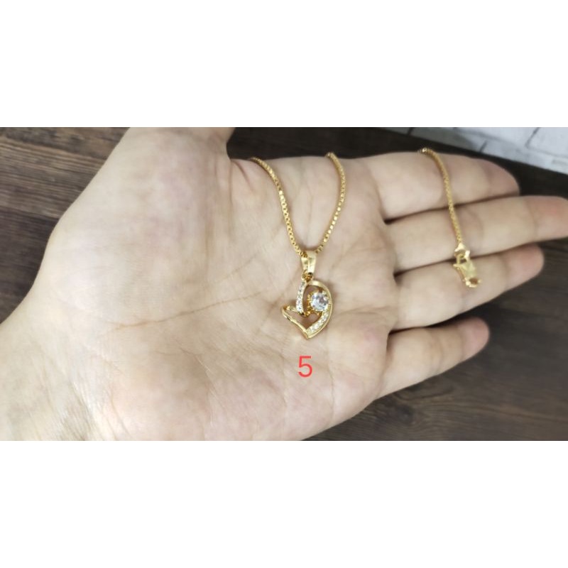 Fifi Fashion Kalung fashion model perhiasan lapis emas K11 08#