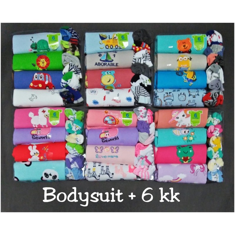 Baby Giftset 10in1 (4Jumper &amp; 6pasang Kaoskaki) | Jumper Set Kaoskaki