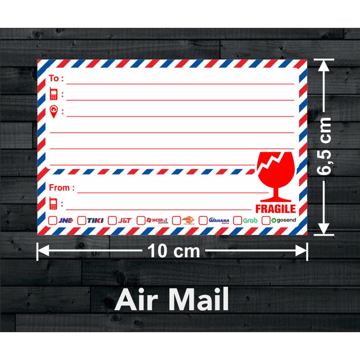

perekat-pengikat- stiker label pengiriman fragile sticker online shop 10 x 6,5 cm - merah -pengikat-
