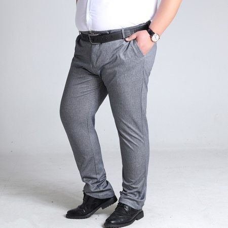 Celana Formal Pria Slimfit Kain Gabardine Polos Panjang Warna Abu Terang Terbaru 2021