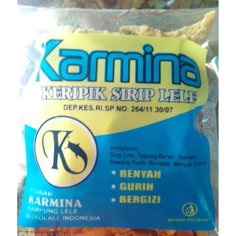 

KRIPIK LELE KARMINA 200gram Sirip Lele