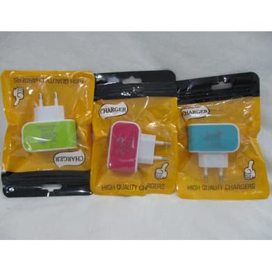 Travel Adaptor 3 USB For HP /  Adaptor Batok Charger 3 USB 3.1A