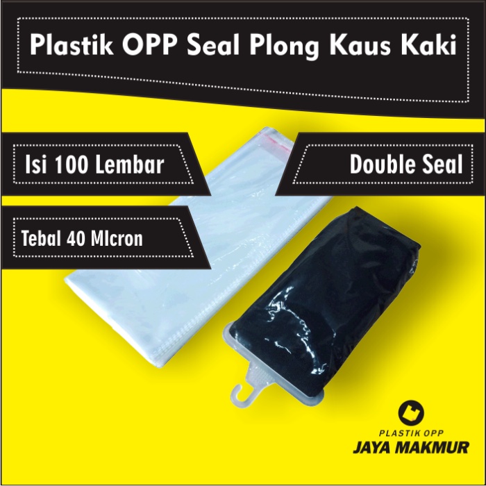 

Plastik kaos kaki 11 x 40 Cm Plastik OPP Seal Lubang Plastik Kemasan