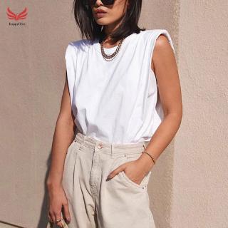 Blus Wanita Elegan Tanpa  Lengan  Model Longgar Dengan Busa  Blus Wanita Elegan Tanpa  Lengan  Model Longgar Dengan Busa