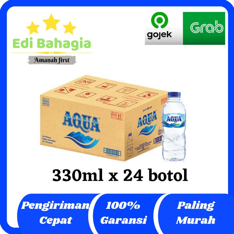 

AIR MINERAL AQUA BOTOL 330 ML 1 DUS