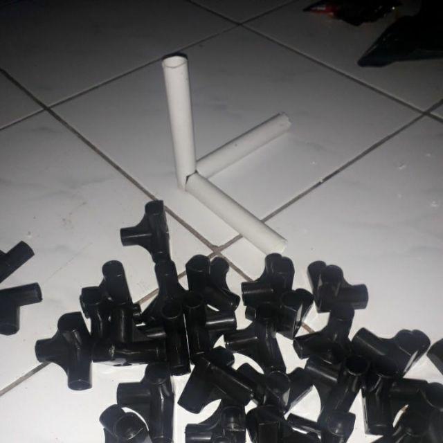 Siku konektor untuk rak  sepatu cover penyambung pipa rak  