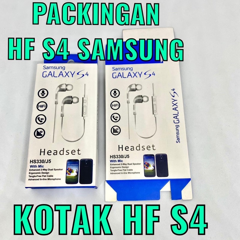 PACKINGAN HANDSFREE SAMSUNG S4 J1ACE J5 C550 HS330 KOTAK HF IMPORT BAHAN ORI NILAI JUAL TINGGI