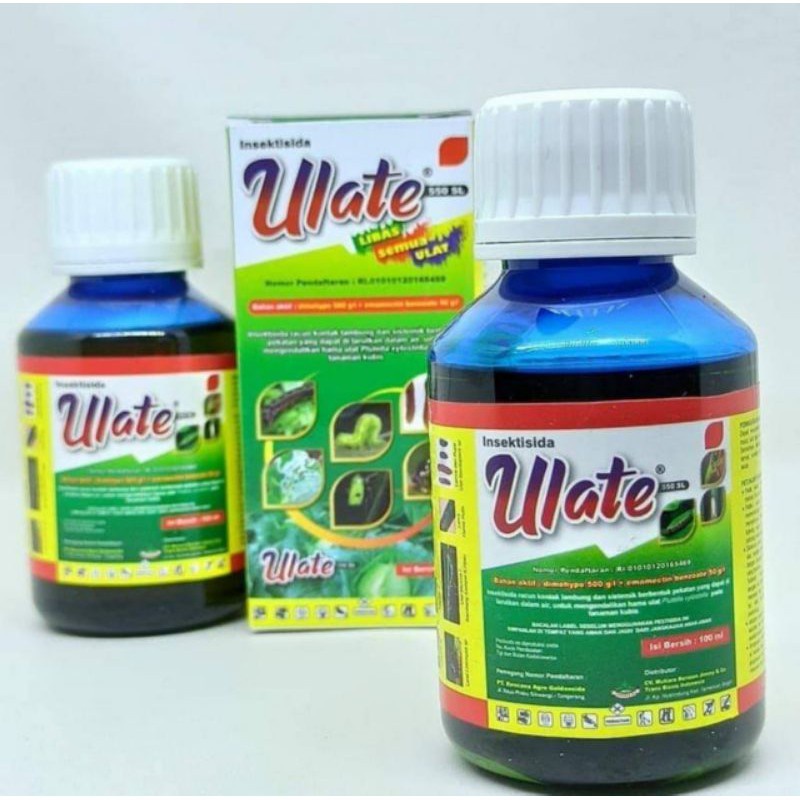 PRODUK- INSEKTISIDA ULATE 550SL 100 ML OBAT ULAT UNTUK SAYURAN DAN BUAH .