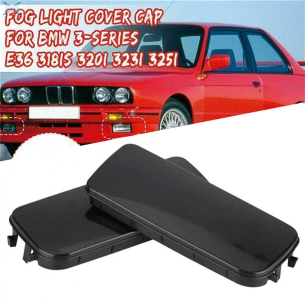 2*Car Front Fog Light Hole Cover Cap For BMW E36 3-Series 320i/323i/325i/328i