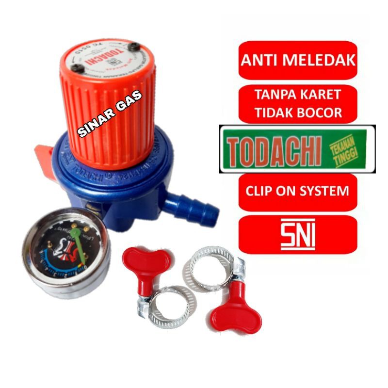 Regulator gas Todachi anti bocor tekanan tinggi