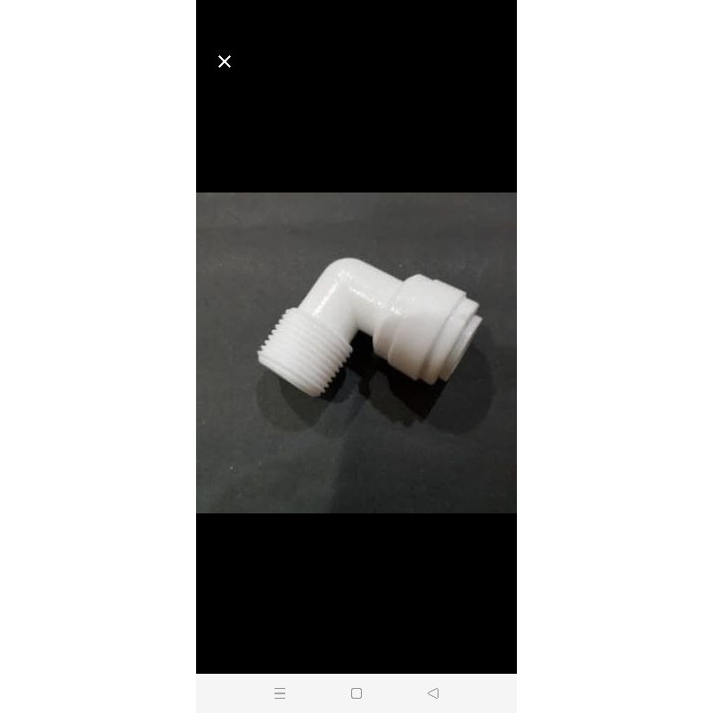 konektor ro elbow 3/8 male x 3/8 tube