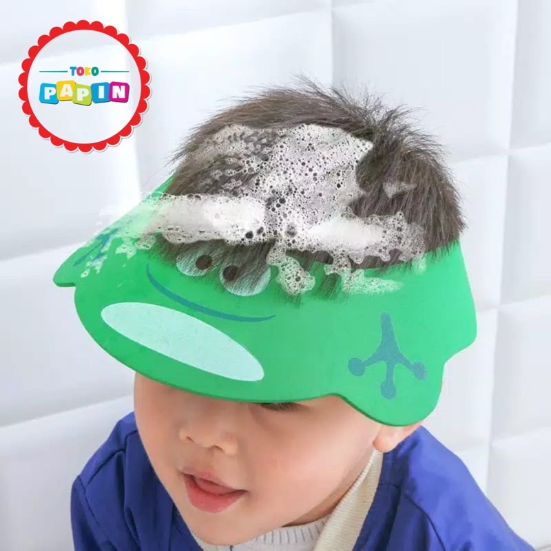 Baby Shower Cap Topi Mandi Anak Bayi Topi Keramas Anak Bayi Motif