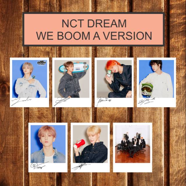 SIGNED KPOP POLAROID NCT DREAM WE BOOM ALBUM