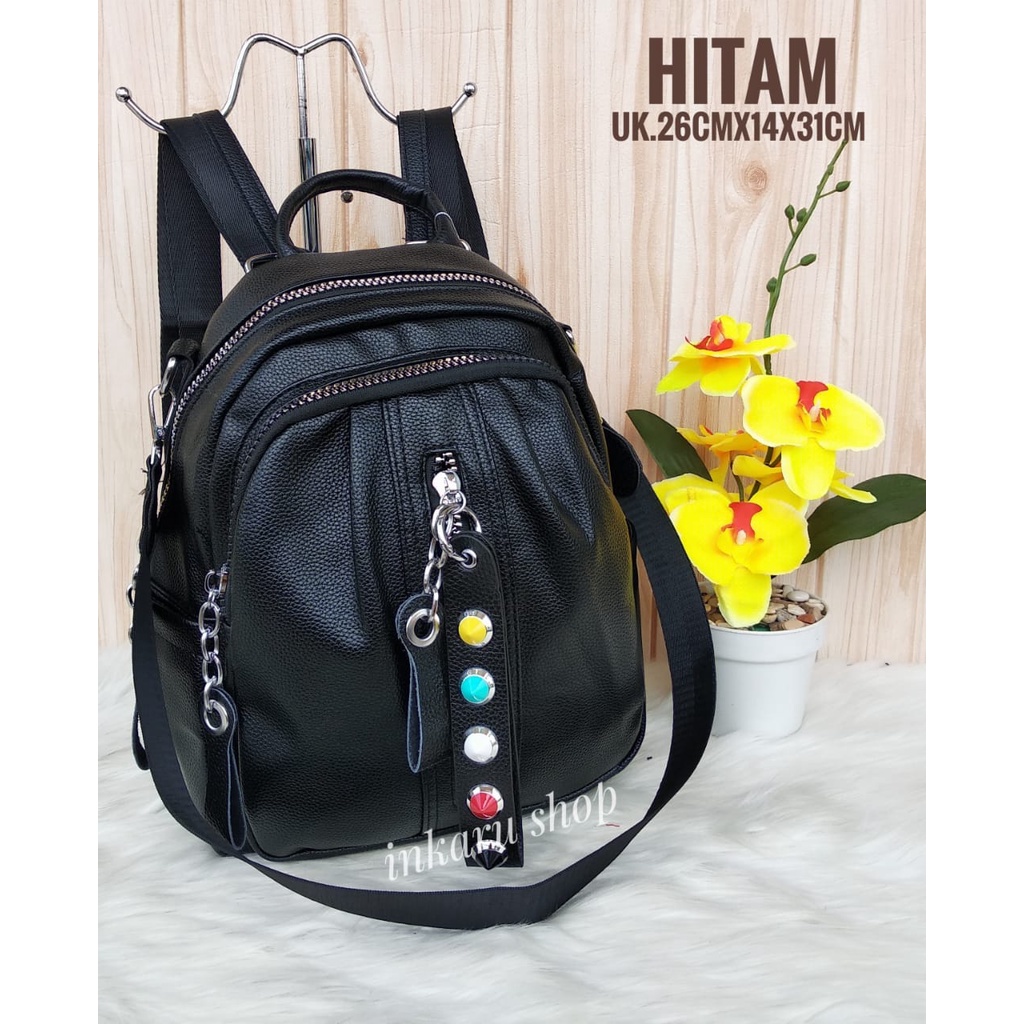 BARU!!! RANSEL FASHION WANITA IMPORT 2IN1 653#