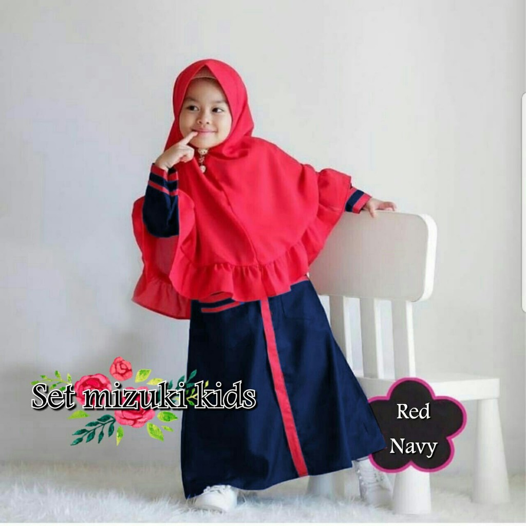 FWG - MIZUKI KID SYARI / HIJAB ANAK CEWEK / PAKAIAN ANAK / GAMIS ANAK MODEL BARU