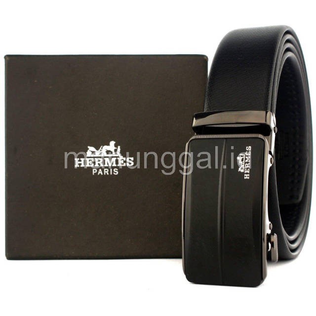 GESPER SABUK GASPER IKAT PINGGANG KULIT PRIA ASLI MODEL REL OTOMATIS BIG SIZE 150  HZ27 Black