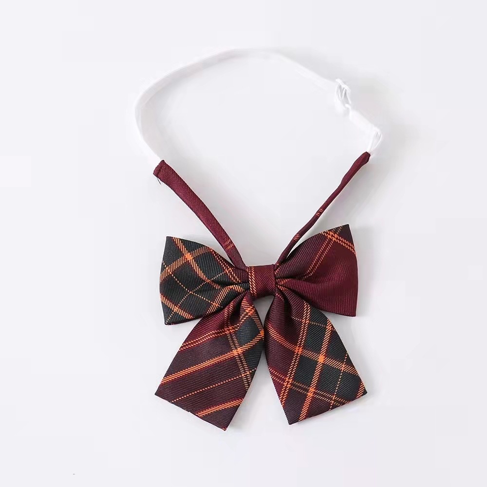 Women Fashion Bowtie Square Dasi Kupu-Kupu Wanita Motif Kotak-Kotak 2691