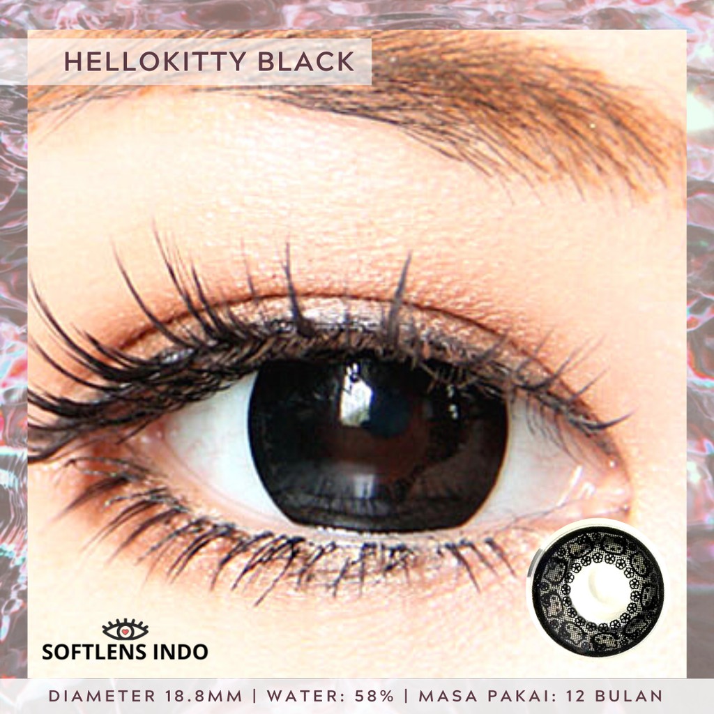 Softlens Hello Kitty Black Hitam Shopee Indonesia