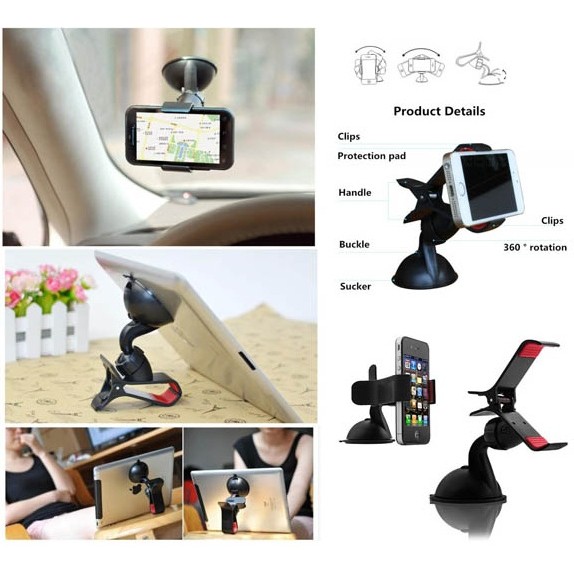 Car Holder Universal Jepit Lazypod Mobil