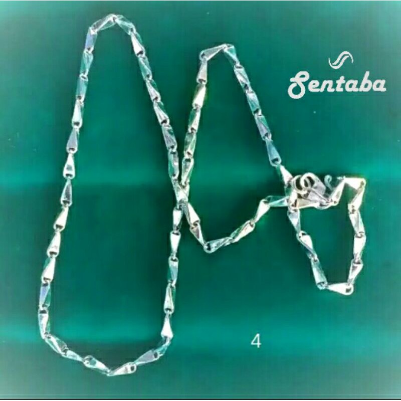 Kalung Perak Anak Motif Padi