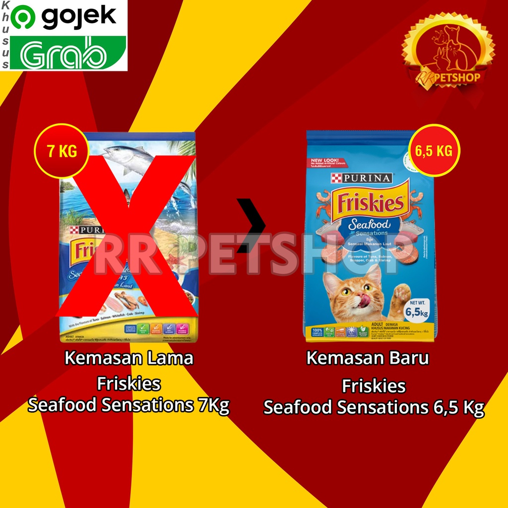 [GOSEND] Cat Food / Makanan Kucing Friskies Seafood Sensation 6.5 Kg