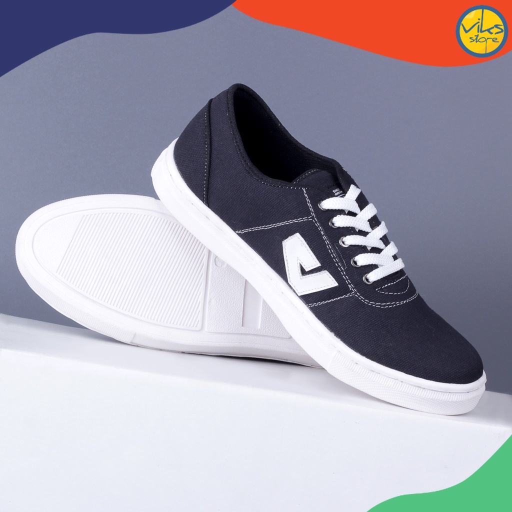 Sepatu Sneakers Casual Pria Wanita  Sepatu Kasual Formal Sport Santai Tali Warna Hitam Fashion Alas Kaki Pria Wanita Laki Laki Cowok Cewek Kuzatura Kanvas Original