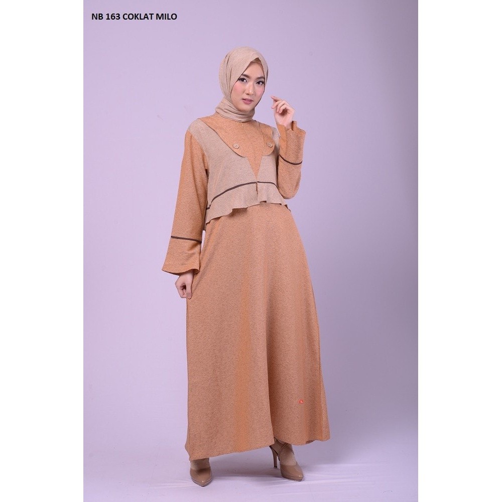 BAJU MUSLIM GAMIS NIBRAS NB 163 (M,L,XL )