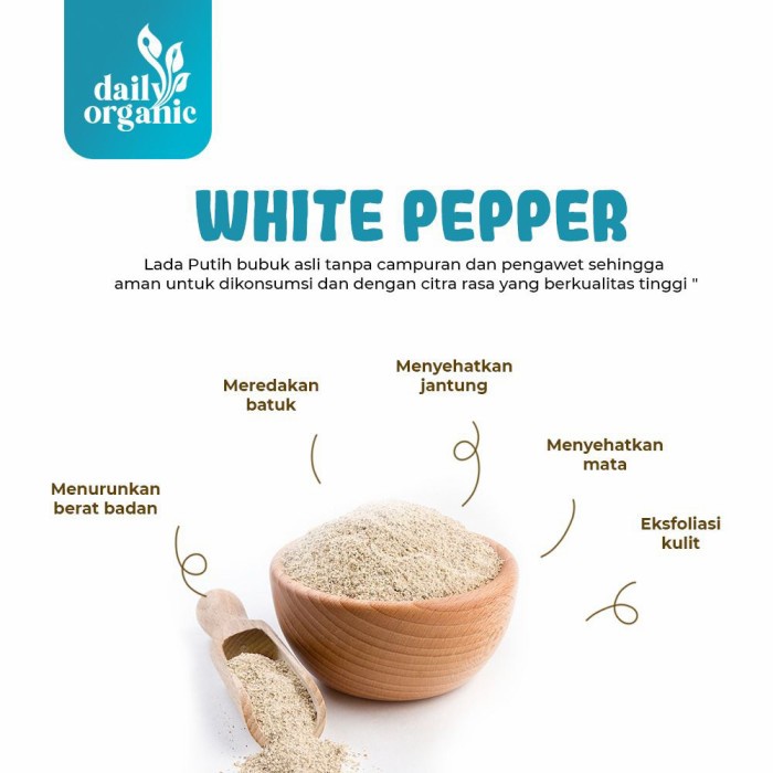 LADA PUTIH BUBUK DAILY ORGANIC WHITE PEPPER